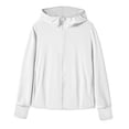 thumbnail image 1 of Kureaily Women's Custom Zipper UPF50+ Summer Sunscreen Clothing Ice Silk Knitted Long Sleeved Cardigan Cardigan Outerwear, 1 of 3