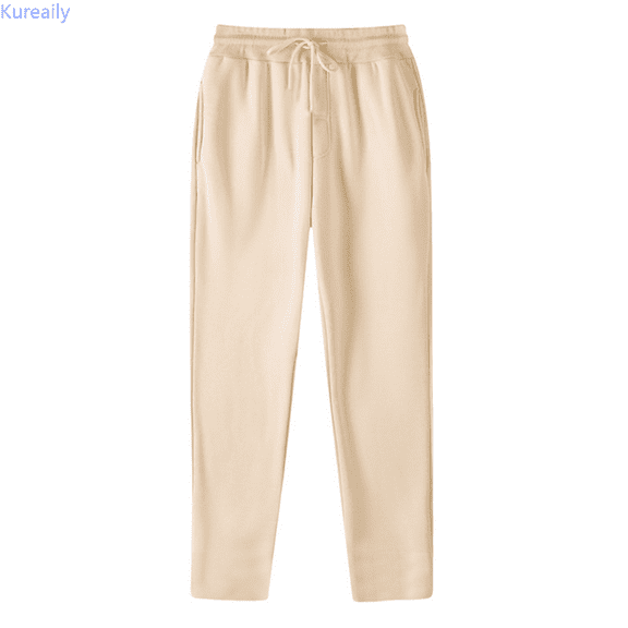 Kureaily Women’s Fleece Lined Sweatpants Wide Straight Leg Pants Bottom Sweatpants Joggers Pants Workout High Waisted Pants With Pockets Beach Lounge Pants