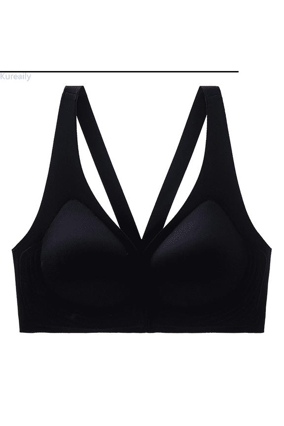 Women's Front Closure Push Up Bra Jelly Strip Back Smoothing Sports Bra Enhances Cleavage And Comfortable Womens Sports Bras