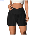 thumbnail image 1 of Kureaily Women's High Waisted Running Shorts Lined Workout Athletic Short, 1 of 5