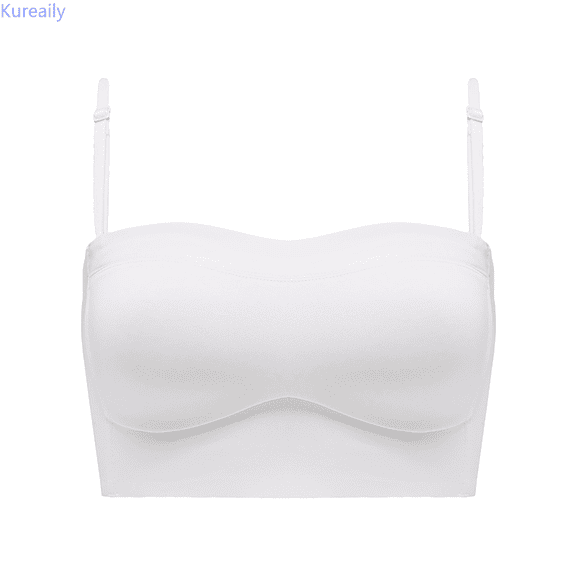 Kureaily Women's Low Back Bra Wire Backless Bra Convertible Spaghetti Strap Sleeping Bralette Womens Comfortable Bra
