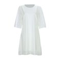 thumbnail image 1 of Kureaily Women's New Summer Fashion Semi High Round Neck Tunic Lace Sleeve Dress, 1 of 1
