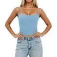 thumbnail image 1 of Kureaily Women's Slim Fit Sleeveless Tank Top With Removable Padding Adjustable Strap Camisole For Layering And Casual Wear Basic Camisole Shirts, 1 of 5