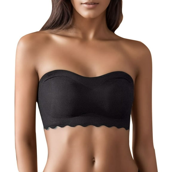 Kureaily Women's Strapless Invisible Non- Beautiful Back Chest Wrap Bra Underwear Bras for Women