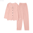 thumbnail image 1 of Kureaily Womens Autumn Winter Pajamas Long Pants Sleepwear Sets Soft Comfy Night Wear V Neck Loungewear Cute Two Piece Pajama Wear Soft Lounge Sets, 1 of 6