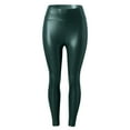 thumbnail image 1 of Kureaily Womens Leather Leggings Stretch High Waisted Pleather Pants Work Casual Pants, 1 of 2