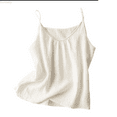 thumbnail image 1 of Kureaily Womens Linen Tank Tops Summer Casual Sleeveless V Neck Camisole Loose Fit Strap Cami Shirts, 1 of 5