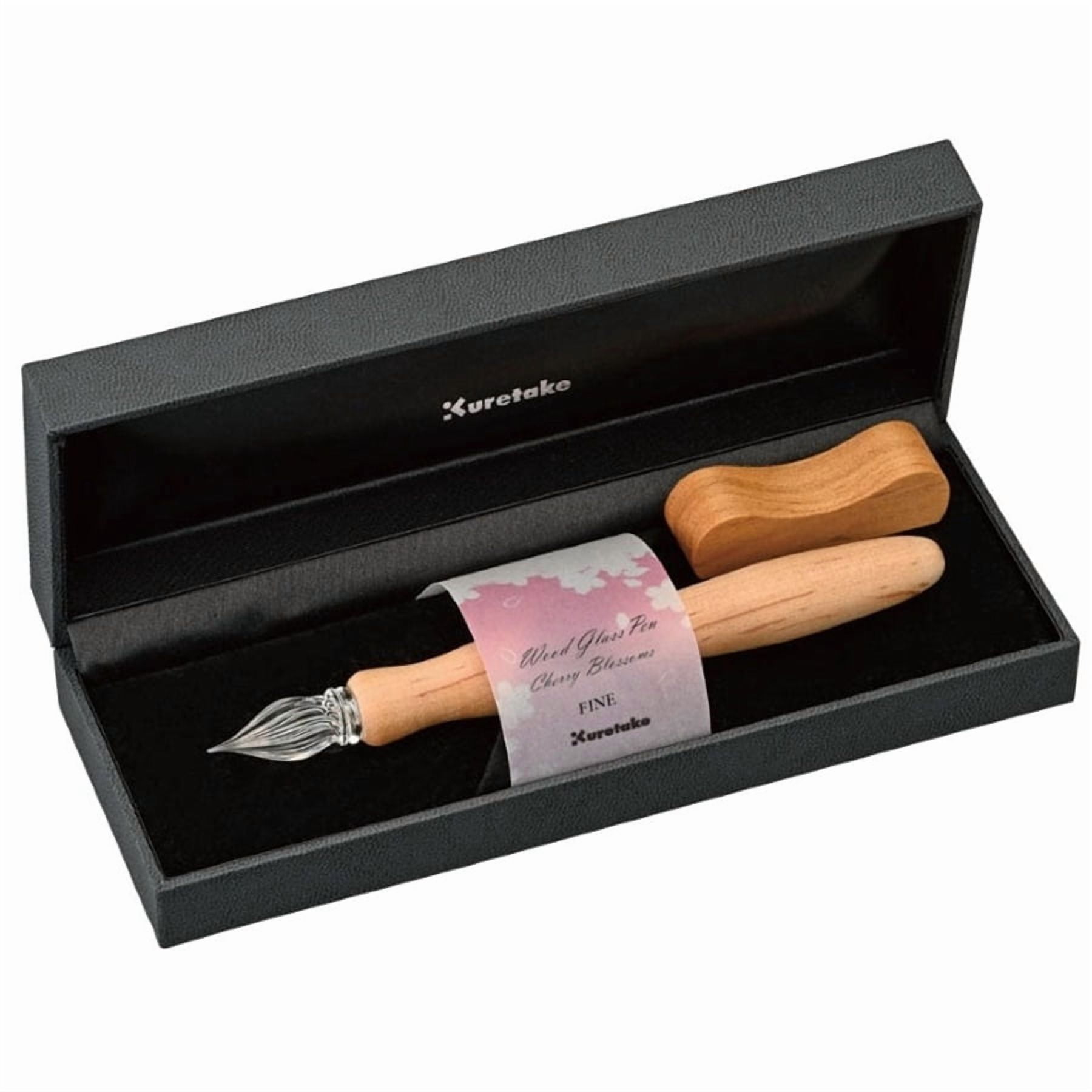 Kuretake® Cherry Blossom Wood Glass Pen, Fine 0.7mm Tip