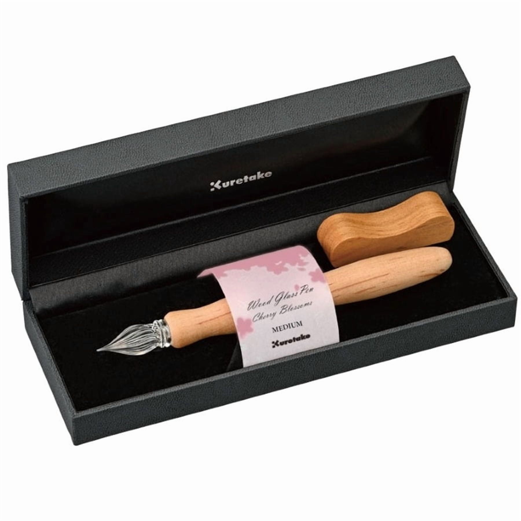 Kuretake® Cherry Blossom Wood Glass Pen, Medium 0.9mm Tip