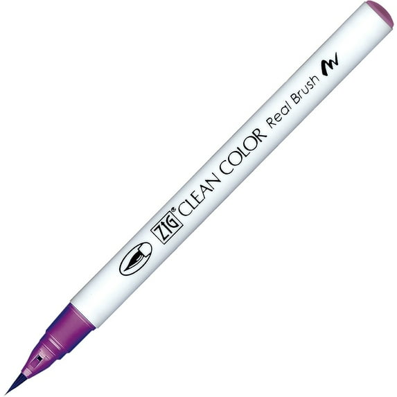 Kuretake Zig Clean Color Real Brush Pen - Red Grape