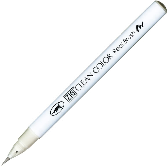 Kuretake Zig Clean Color Real Brush Marker, Cool Gray 1
