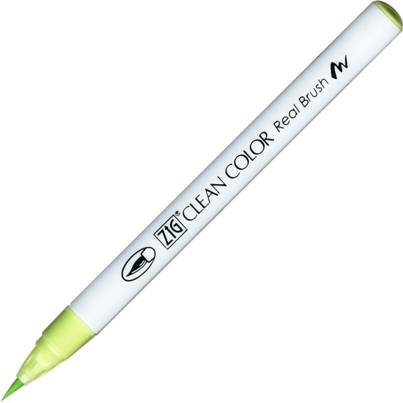 Kuretake Zig Clean Color Real Brush Marker, Pale Green