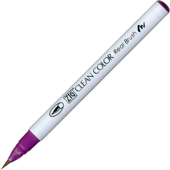 Kuretake Zig Clean Color Real Brush Marker, Purple