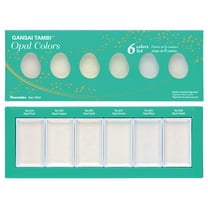 Kuretake Zig Gansai Tambi Metallic Watercolor Set, 6-Colors, Opal