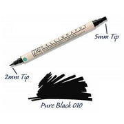 Kuretake Zig Memory System Calligraphy Marker, Pure Black