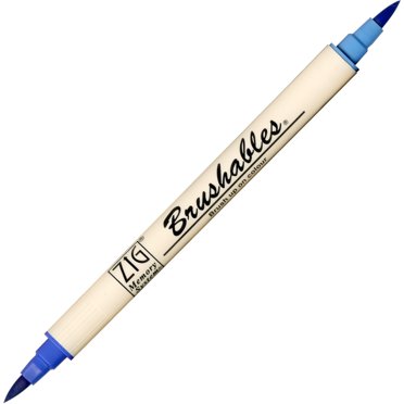 Kuretake Zig Calligraphy Marker Pens – 24 Colors Dual Tip Set (2mm & 5mm) For Lettering, Drawing, Journaling, Art