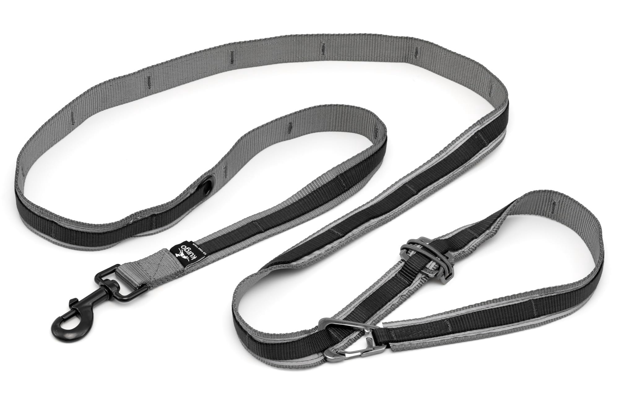 Kurgo 6 in 1 Quantum Leash, Hands Free Leash for Dogs, For Training, Hiking, or Jogging, Black