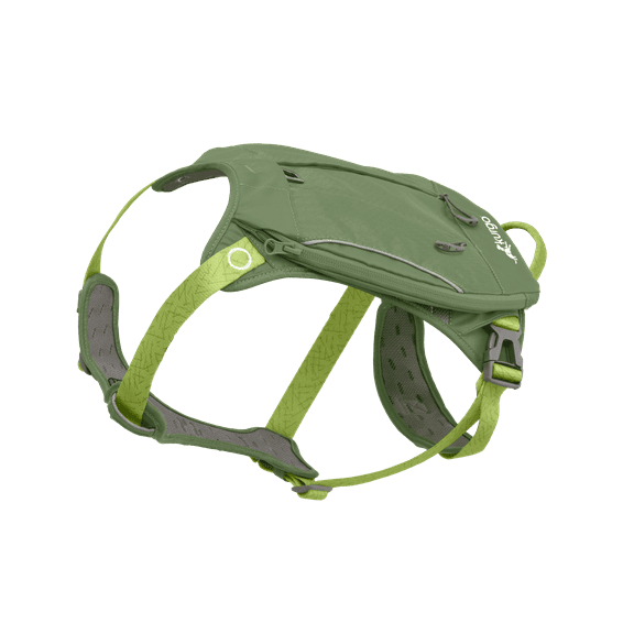 Kurgo Cascade Harness, Hiking Backpack for Dogs, Green, Large