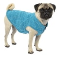thumbnail image 1 of Kurgo Core Dog Sweater, Knit Dog Sweater With Fleece Lining, Heather Blue, X-Small, 1 of 11