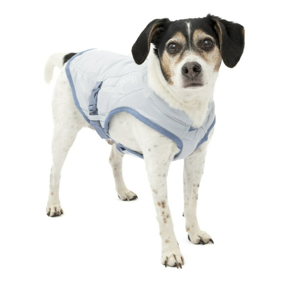 Kurgo Dog Core Cooling Vest, Cooling Jacket for Dogs, Evaporation Cooler Coat for Pets, Reflective Material, Adjustable Straps, Works with Harnesses & Collars, Heat Reflective (Small)