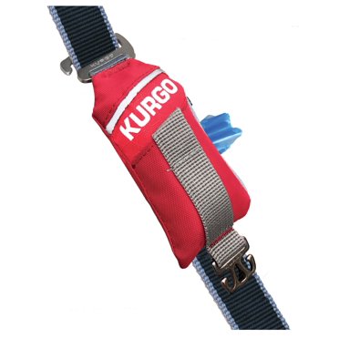 Kurgo Duty Bag Dog Poop Bag Dispenser - Refillable Waste Bag Holder With Hook For Used Bags, Fits Any Leash