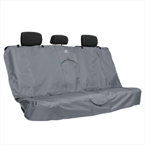 Kurgo Rover Extended Bench Seat Cover for Dogs, Car Bench Seat Covers, 63" Wide for SUVs and Trucks, Charcoal