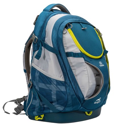 Kurgo G-Train - Dog Carrier Backpack for Small Pets - Cat & Dog Backpack for Hiking, Camping or Travel - Chest Straps & Hip Belt - Reflective - Two Water Bottle Sleeves - Waterproof Bottom (Ink Blue)