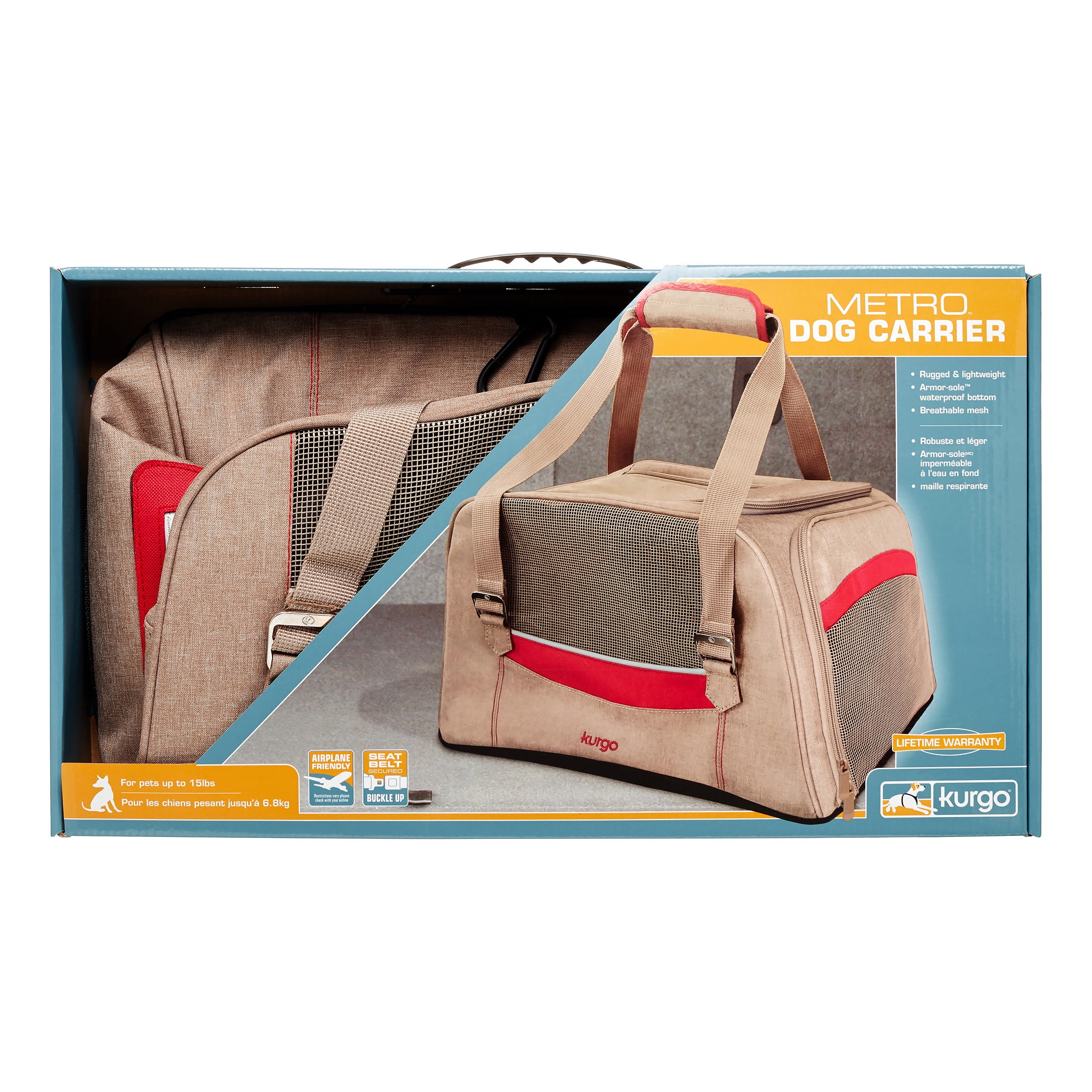 Kurgo Metro Dog Carrier Khaki Walmart