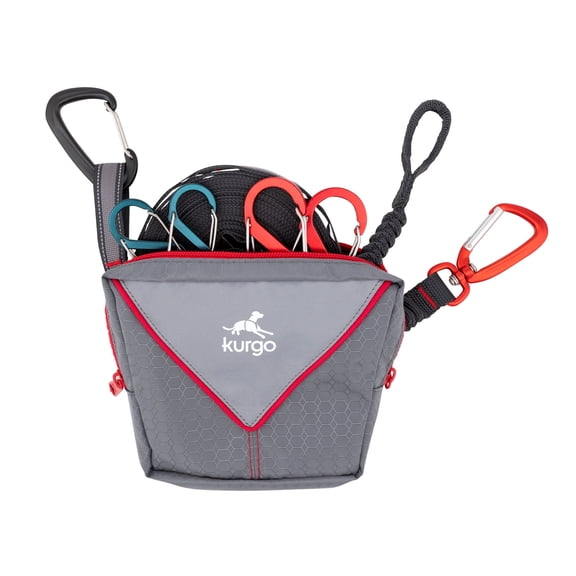 Kurgo Ridgeline Dog Tie Out for Camping, Outdoor Dog Run Zipline, Portable Camp Gear Line, Reflective, Includes - Carry Pouch, 30 ft Tree-friendly Line, 4 S-Clips, and Swivel Bungee Tether for Leash