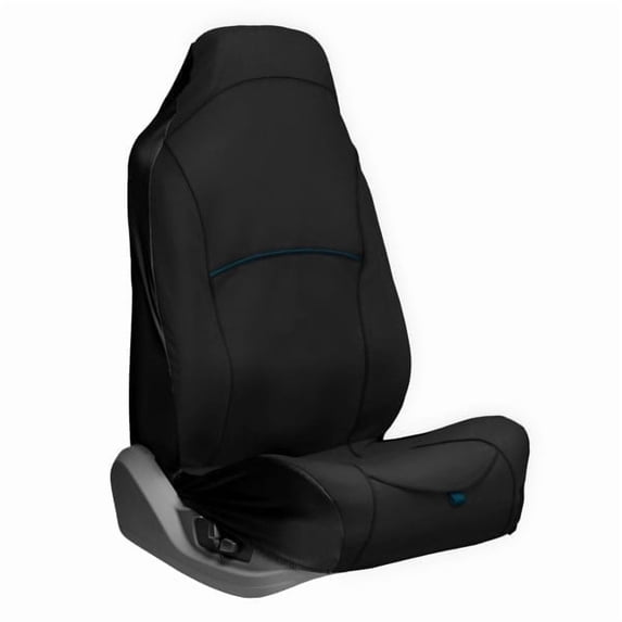 Kurgo Rover Bucket Seat Cover for Dogs, Dog Front Seat Cover, Pet Seat Protector, Car Seat Cover for Pets, Full Coverage, Black