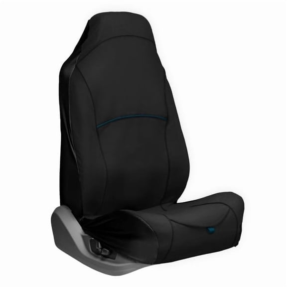 Kurgo Rover Bucket Seat Cover for Dogs, Dog Front Seat Cover, Pet Seat Protector, Car Seat Cover for Pets, Full Coverage, Black