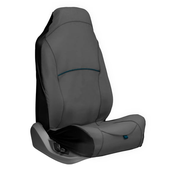 Kurgo Rover Bucket Seat Cover for Dogs, Dog Front Seat Cover, Pet Seat Protector, Full Coverage, Charcoal