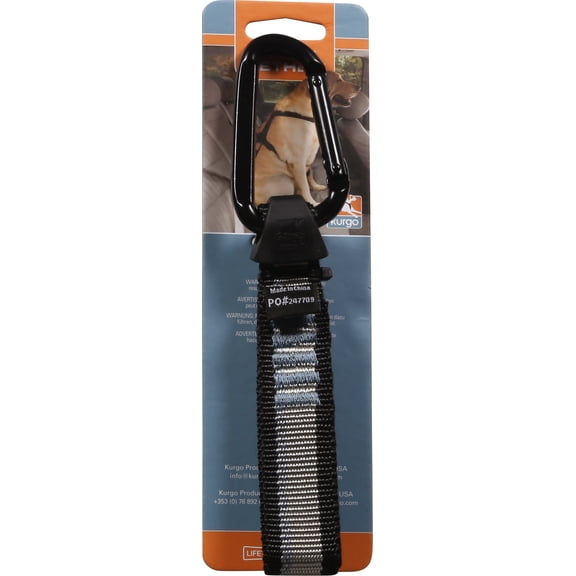 Kurgo Vehicle Seatbelt Tether, Black