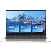 KURIETIM 14.1 Inch FHD Laptop, Intel Celeron N4020, 8GB RAM 256GB SSD, Windows 11 Pro, 180  Hinge, Business & Student Laptop