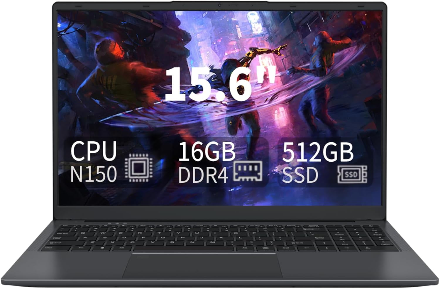 Customer reviews for 15.6 inch Laptop Computer, Intel N150, 16GB