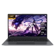 Laptop Computer, Intel N150 Quad-Core Processor,32GB RAM 1TB SSD, 15.6 FHD IPS Display, Backlit Keyboard,Win11 Pro
