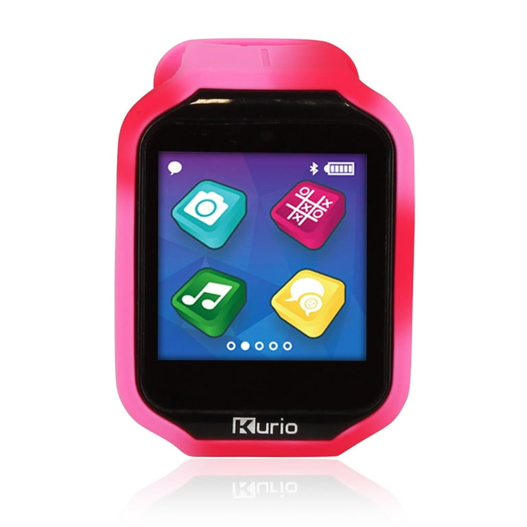 Kurio KD Interactive Watch 2.0 Smartwatch Built for Kids with 2 Bands Purple and Red Pink Color Change