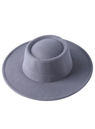 Gray fedora hat discount
