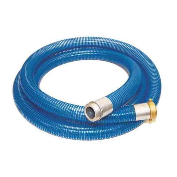 Kuriyama 2" ID x 20 ft PVC Water Suction Hose Clear/BL 45DU72