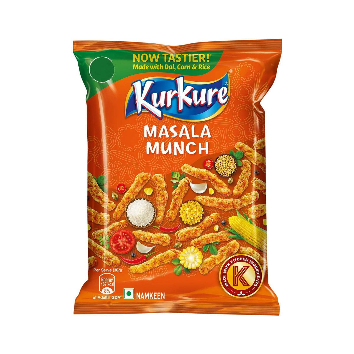 Kurkure Masala Munch Namkeen 93g (Pack of 16)