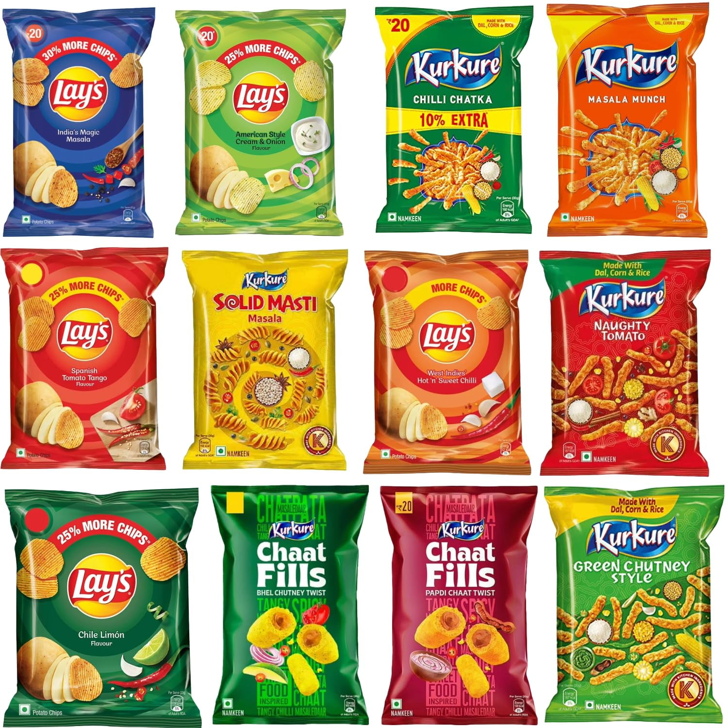 Kurkure and Hangout Pack (12 Pack) From India - Walmart.com