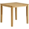 thumbnail image 1 of - Kurmer Square Solid Wood Dining Room Kitchen Table, Natural Oak, 1 of 3