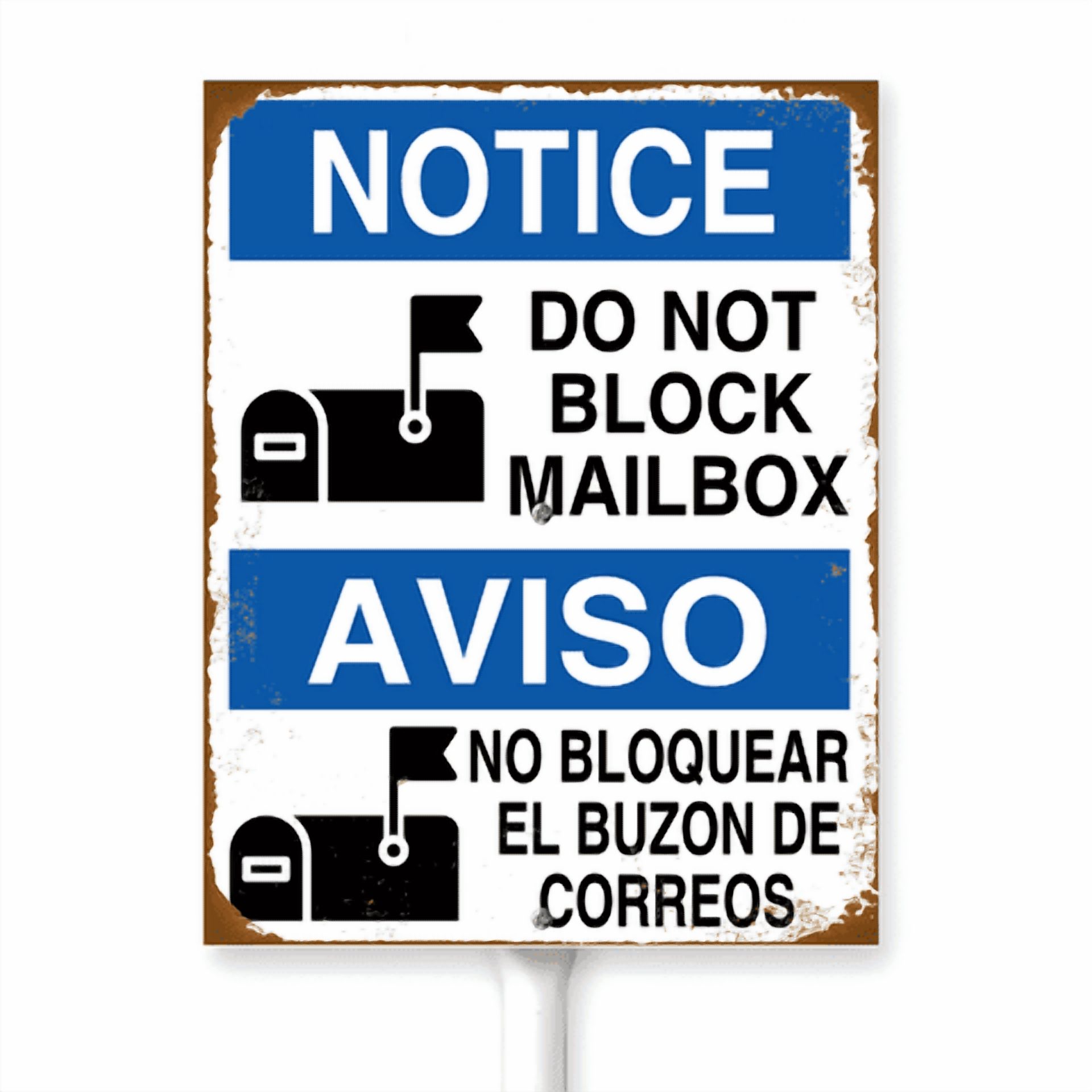 Kurmntregon Do Not Block Mailbox Sign Do Not Block Sign For Yard With ...