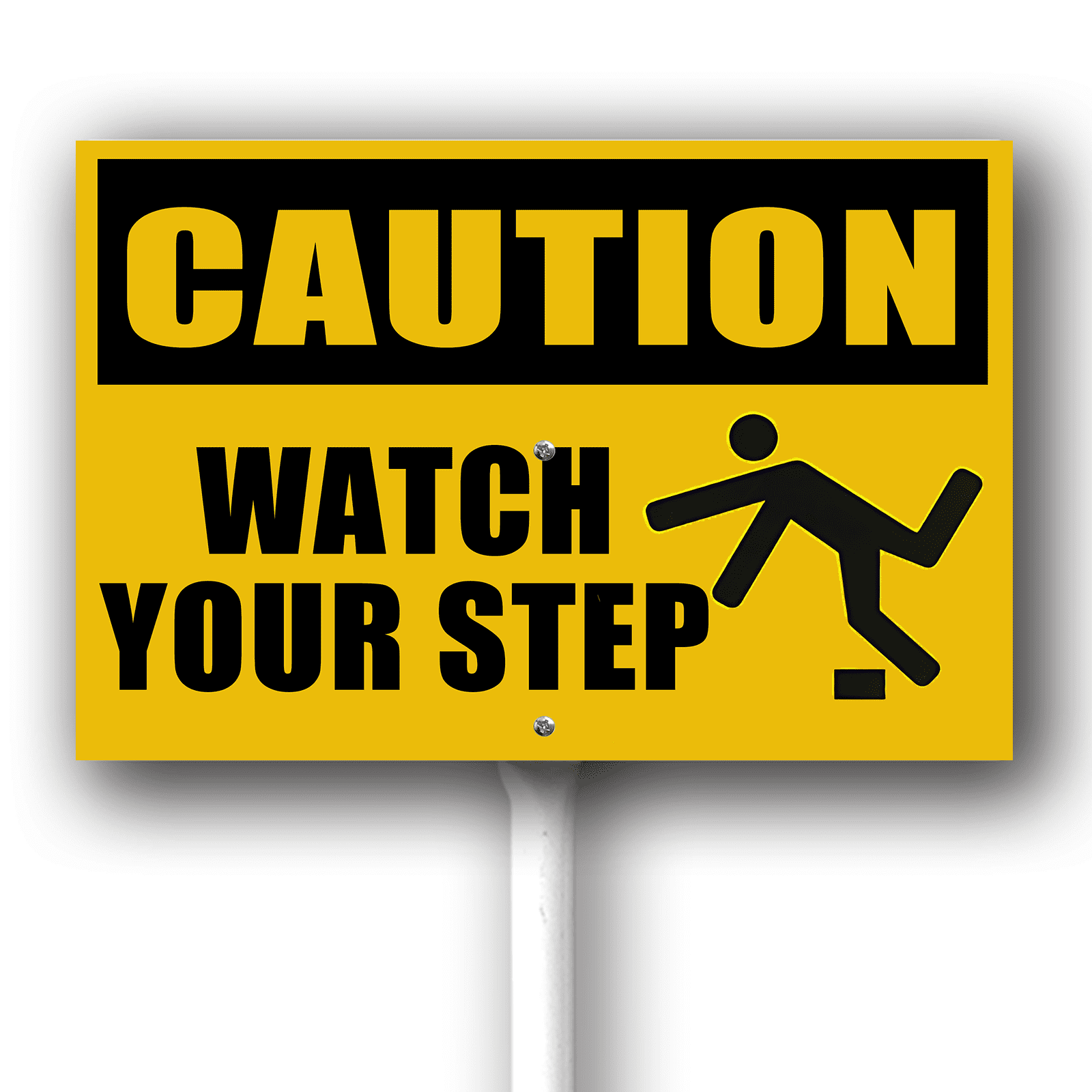 Kurmntregon Caution Sign With Stake Watch Your Step Sign With Stake ...