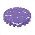 thumbnail image 1 of Kurmntregon Halloween Tablecloth Bat Pumpkin Scary Ghost Halloween Table Decor Round Table Cloth Decorative Table Cover For Holiday Party Kitchen Dining Room 60 Inch, 1 of 5