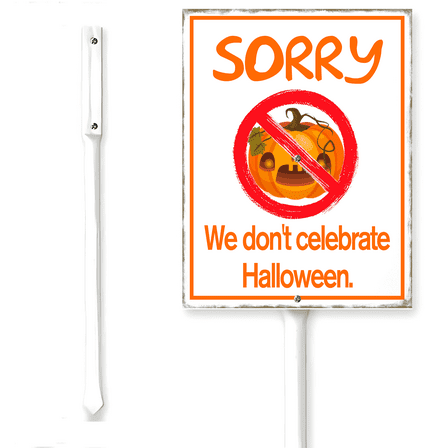 Kurmntregon Halloween Yard Sign Outdoor Decorations With Stake Sorry We ...