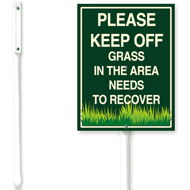 Kurmntregon Keep Off Yard Sign With Stake Grass In The Area Needs To ...