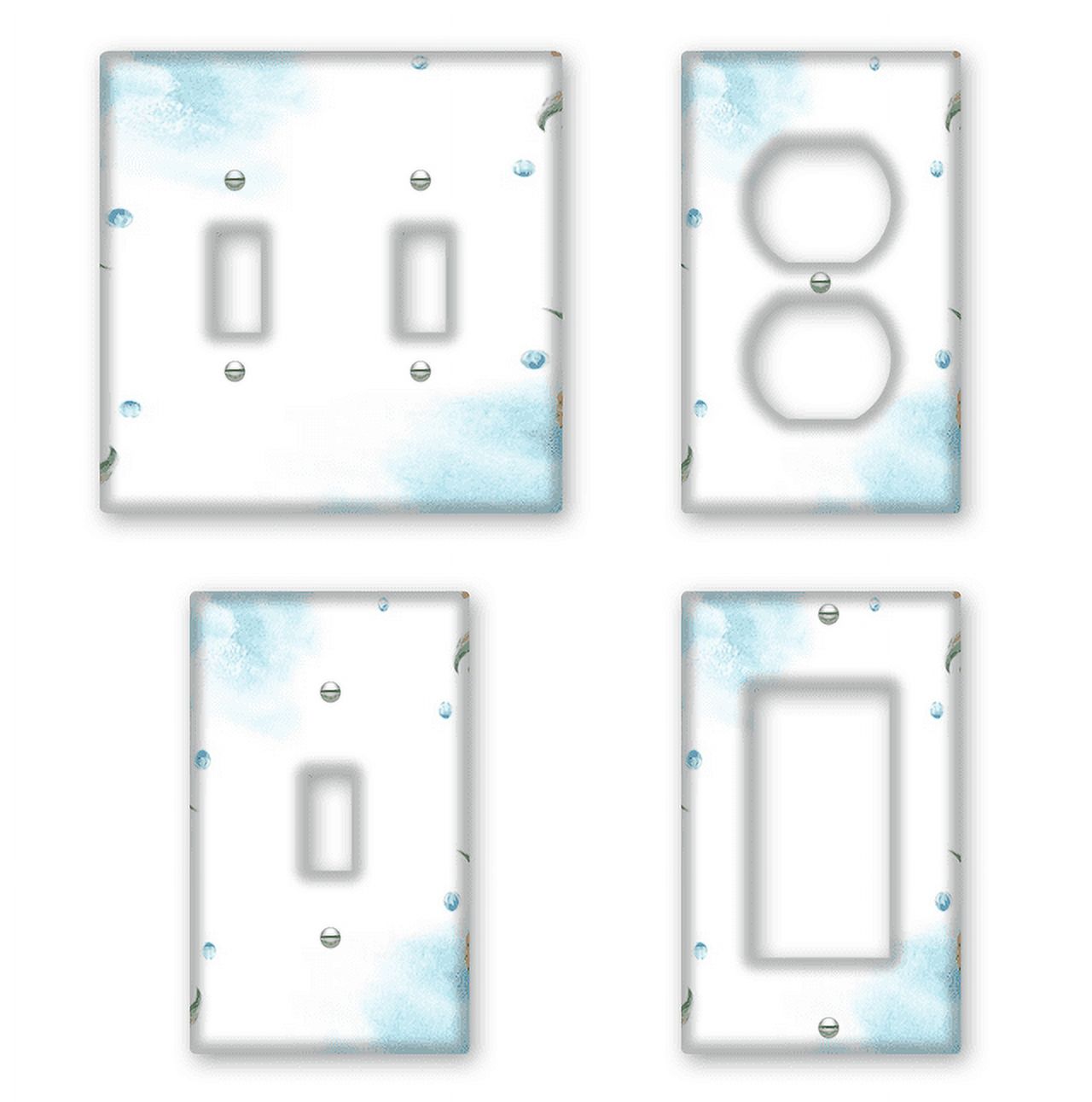 OILbiexn Decorative Light Switch Cover Rustic Farmhouse Flower Vintage Plants 1 Gang Wallplates...