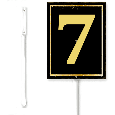Kurmntregon Number Yard Sign With Stake Number 7 House Lawn Garden ...