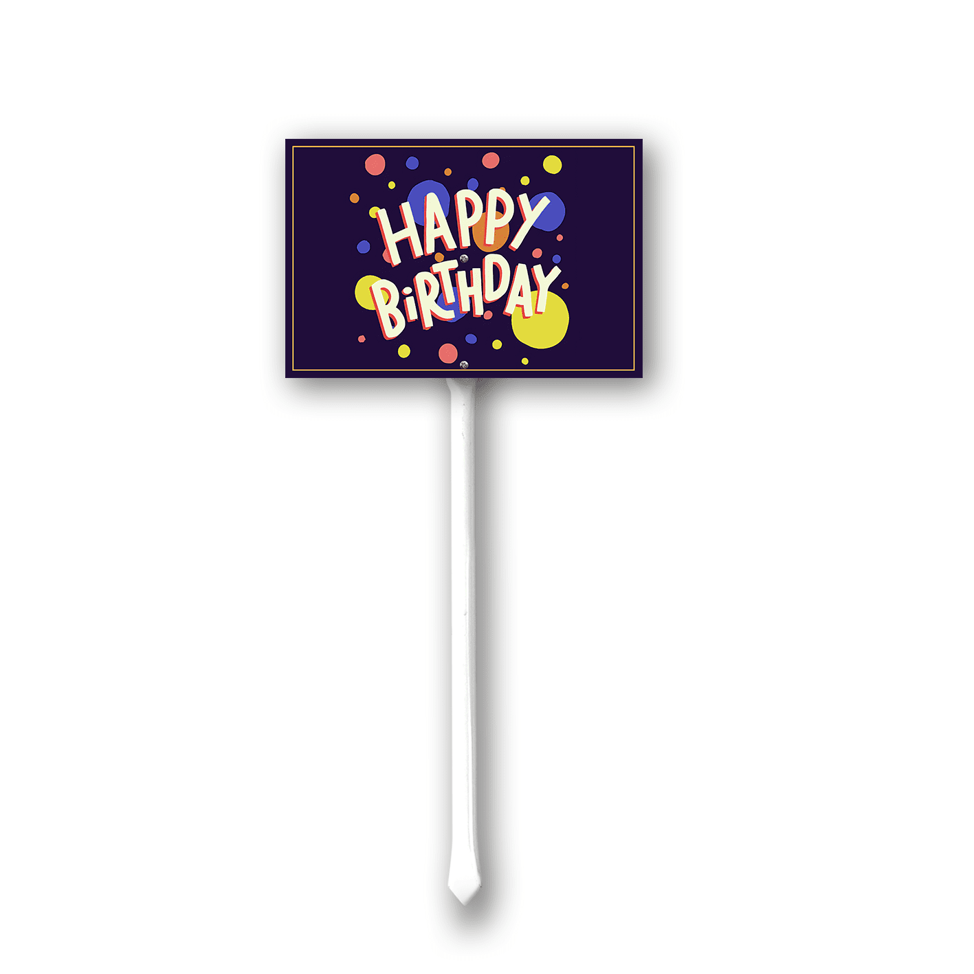 Kurmntregon Outdoor Happy Birthday Yard Signs With Stakes Happy ...